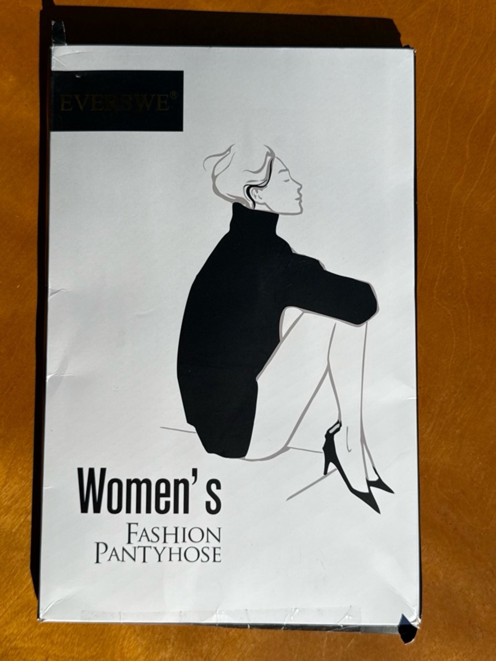 Women's Black Fashion Pantyhose - Sheer Stretch Comfort 2-Pack